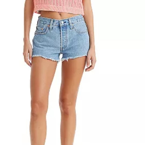 Levi's Pants - 𝅺Levi's  515 Distressed Denim Shorts Size 12